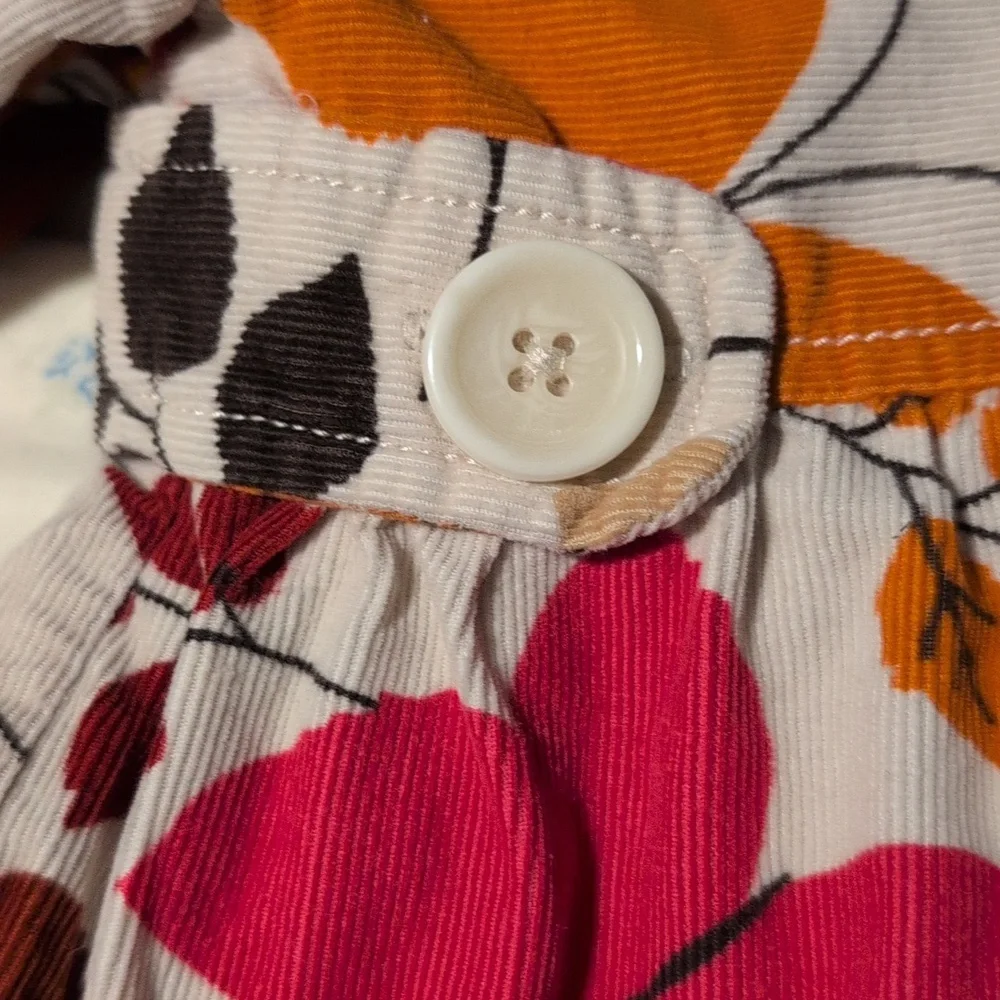 Y2K Gap Baby‎ Fall Butterfly Leaves Coat Jacket Autumn Corduroy Boho